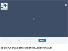 Tablet Screenshot of abendgymnasium-ostwuerttemberg.de